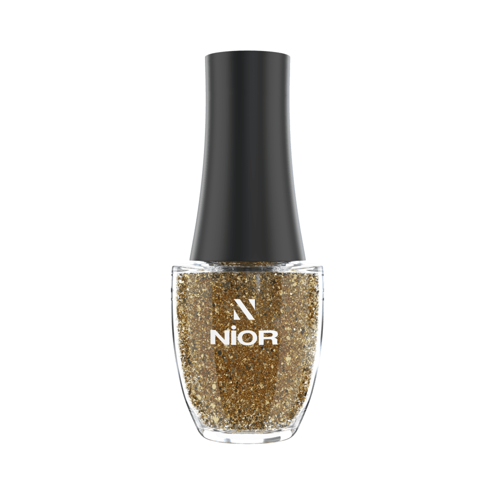NIOR Glitter Nail Polish Glowy Amber