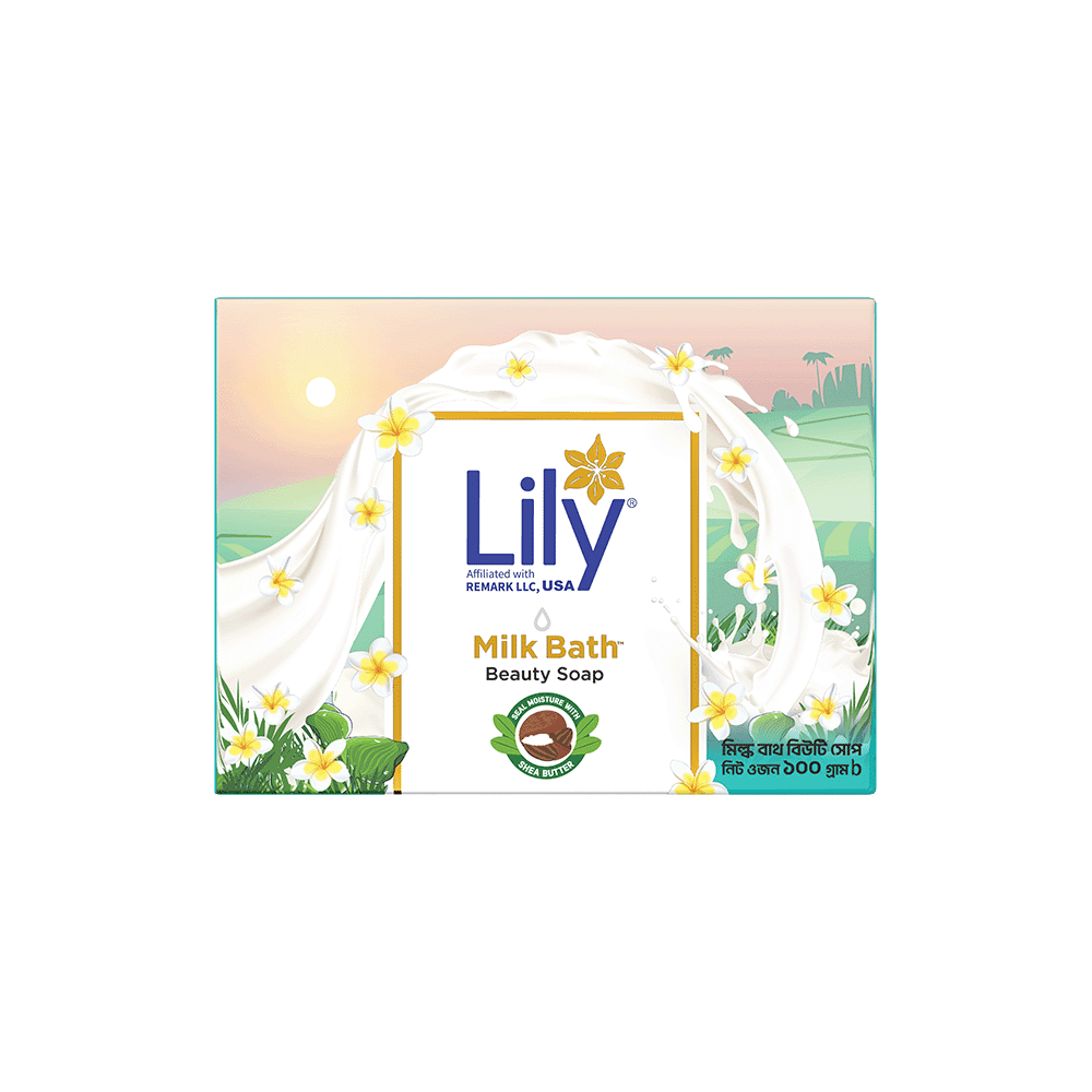 Lily Milk Bath Beauty Soap 100gm