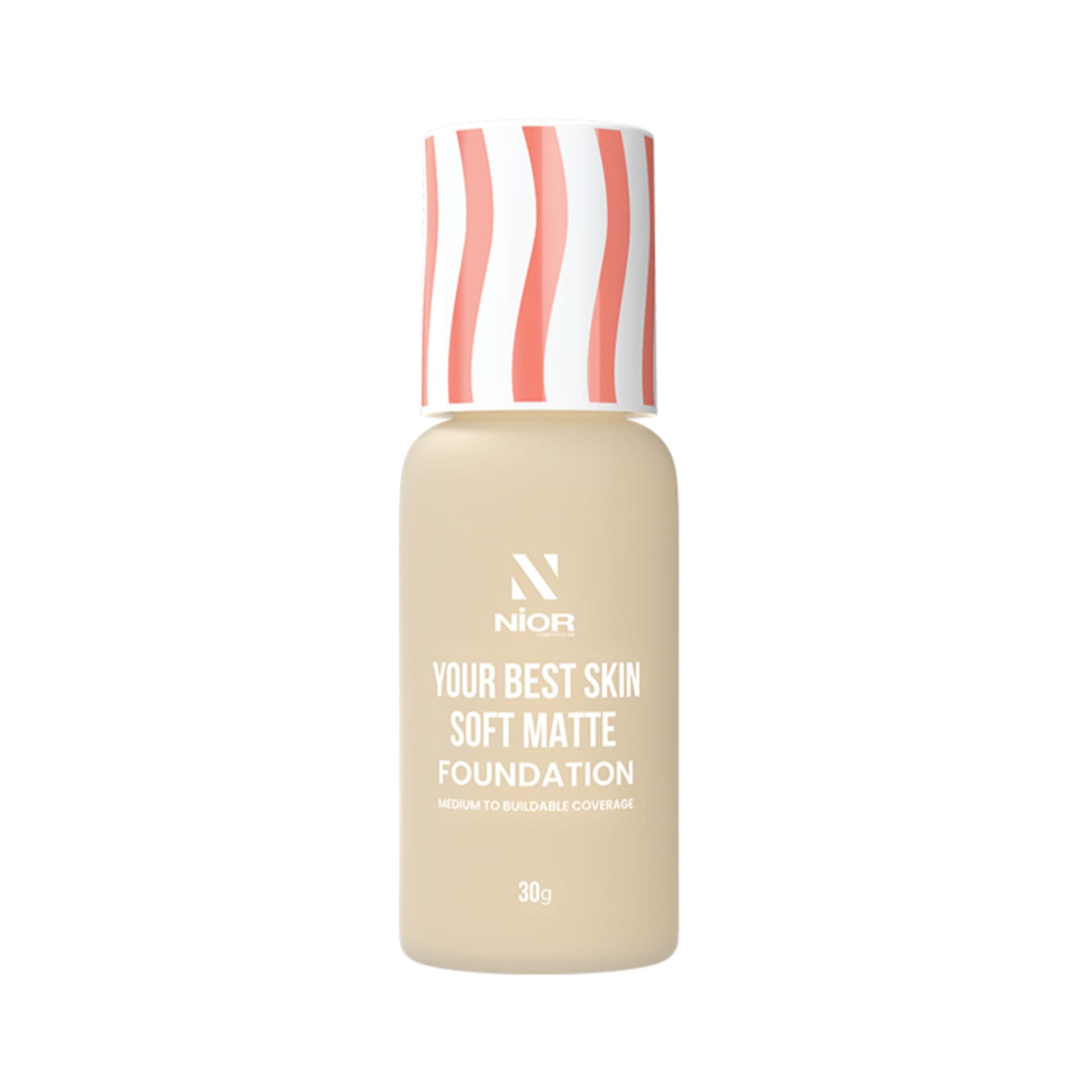 Nior Your Best Skin Soft Matte Foundation – Shell (Bone)