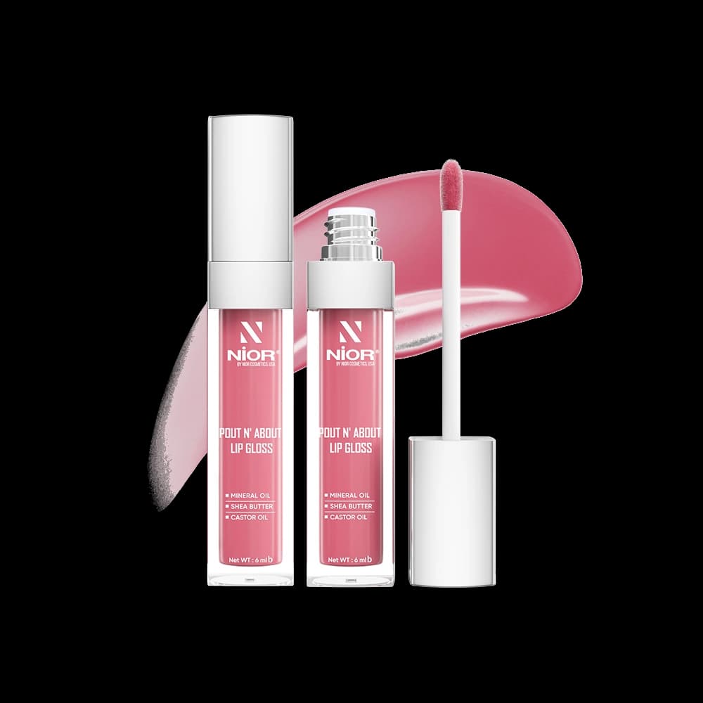 Nior Pout N About Lip Gloss – Bubblegum