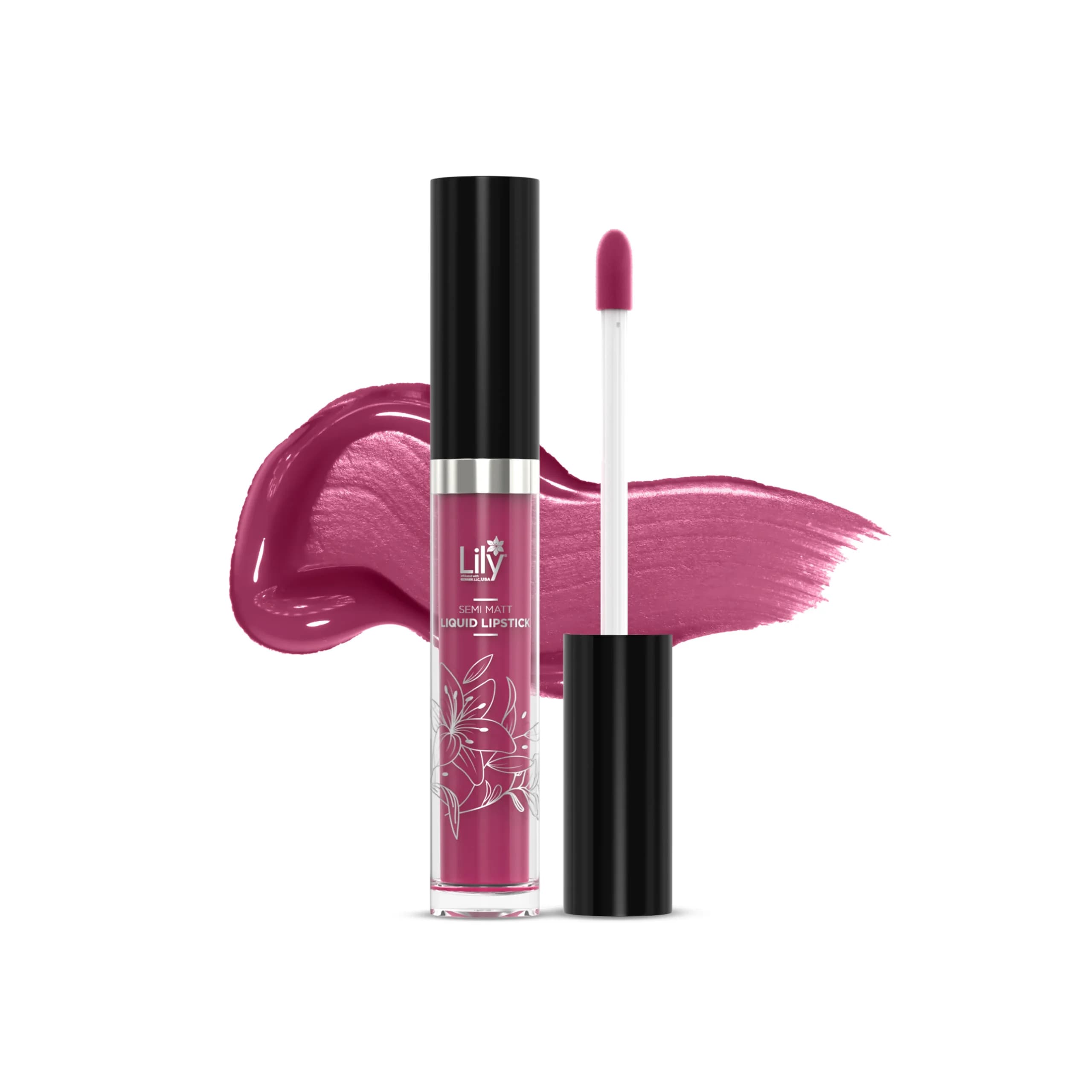 Lily Semi Matt Liquid Lipstick- Fire Pink