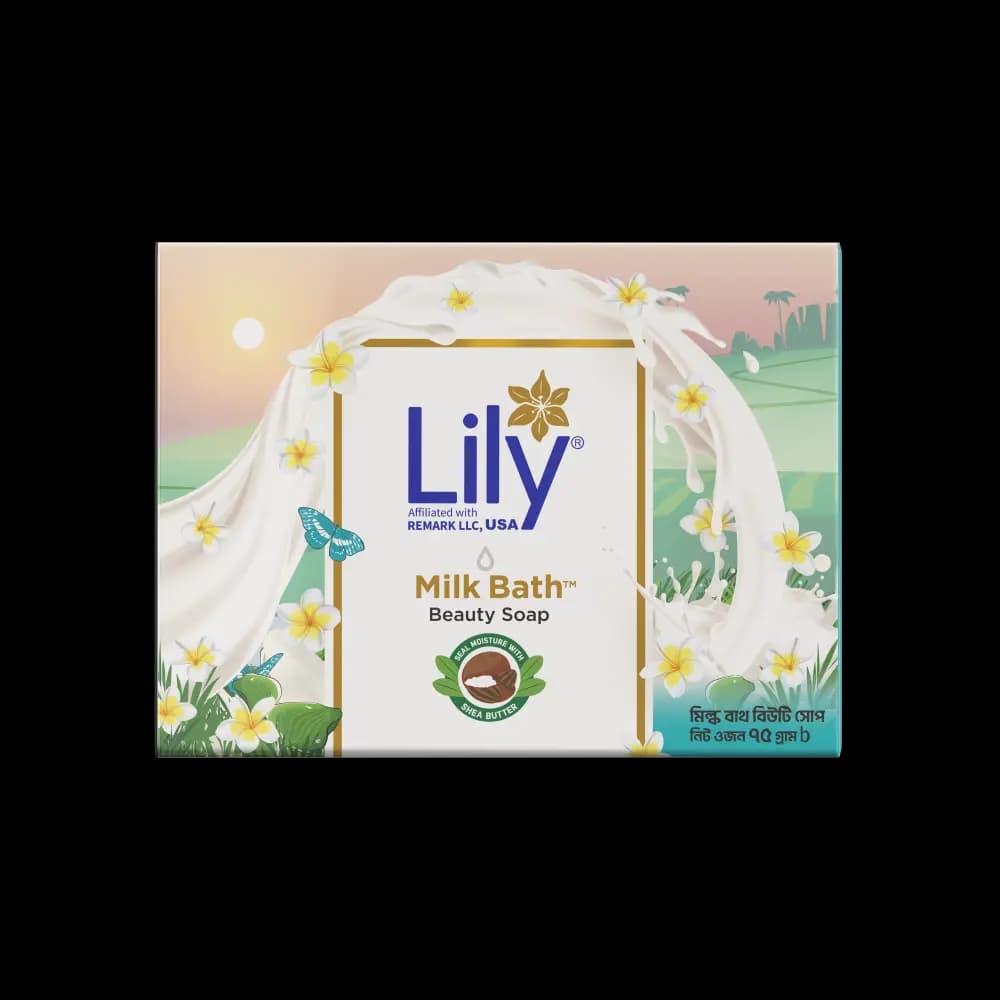 Lily Milk Bath Beauty Soap 75gm