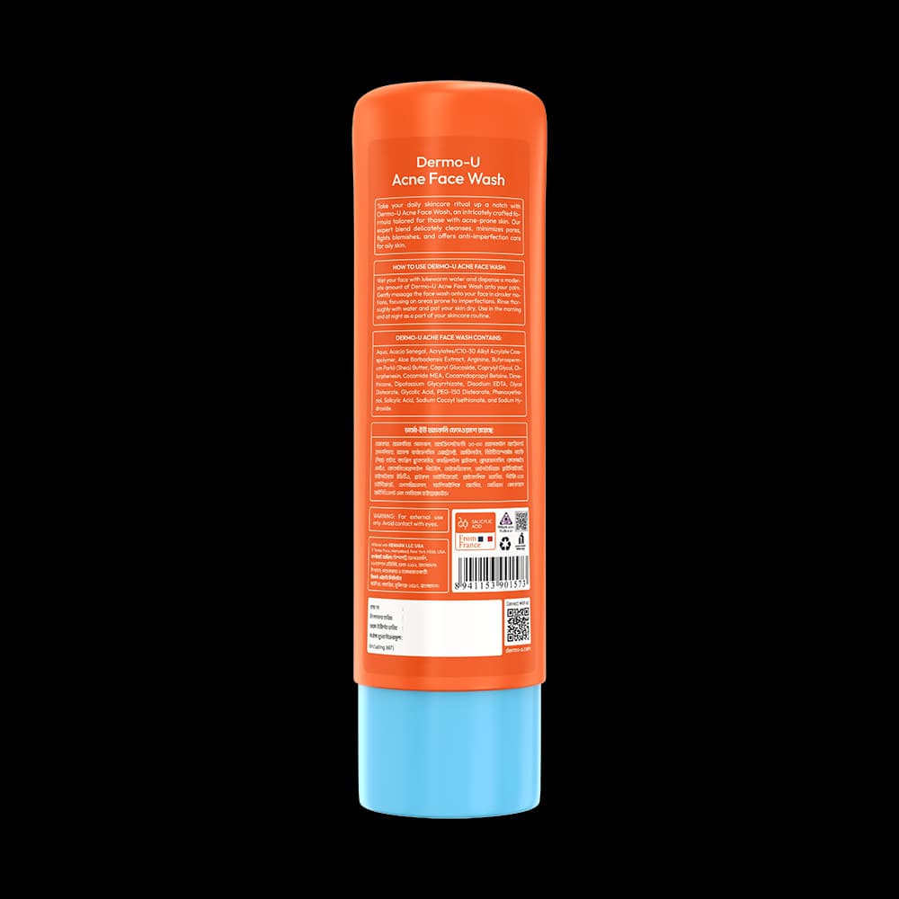 Dermo-U Acne Face Wash 180ml alternate view