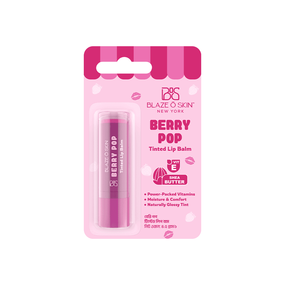 Blaze O’ Skin Berry Pop Tinted Lip Balm 4.5gm