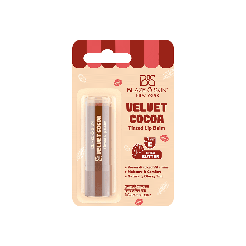 Blaze O’ Skin Velvet Cocoa Tinted Lip Balm 4.5gm
