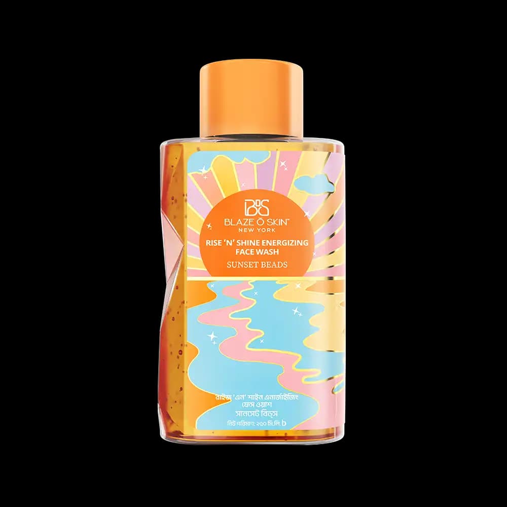 Blaze O Skin Rise ‘N’ Shine Energizing Face Wash – Sunset Beads 250ml