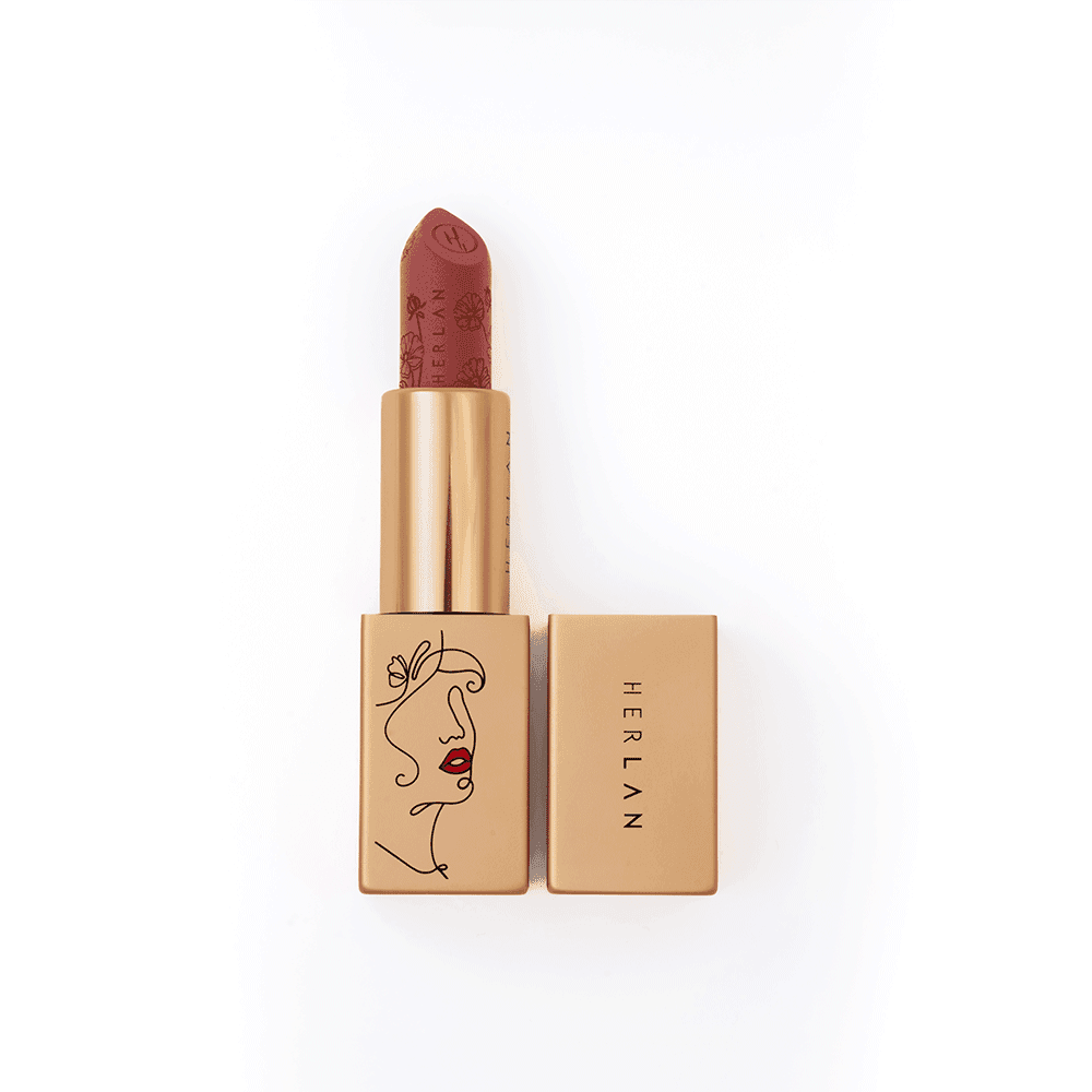 Herlan Cushion Matte Lipstick Retro Rust