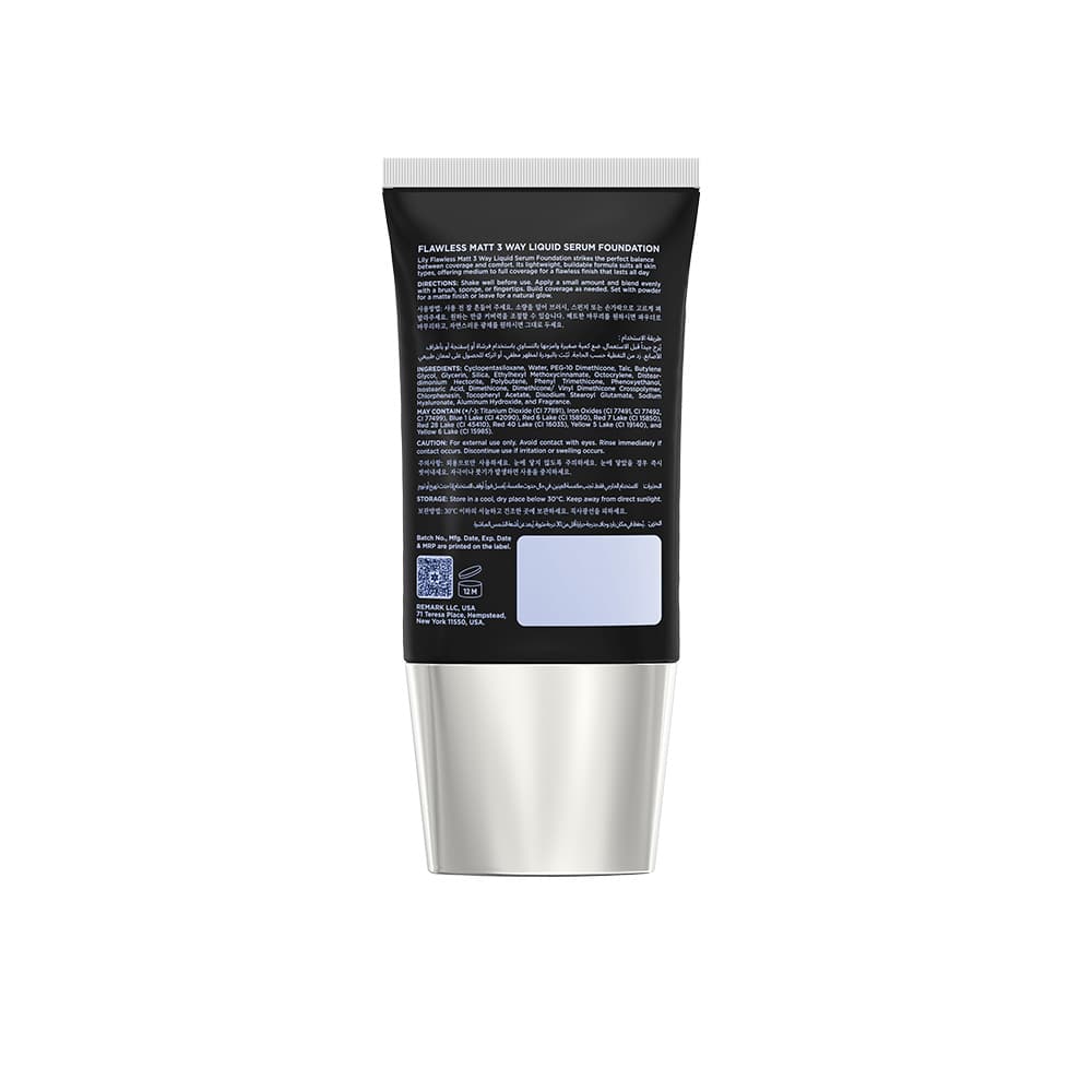 Lily Flawless Matt 3Way Liquid Serum Foundation view 2