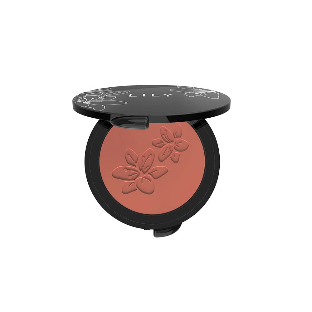 Lily Dewy Matt 3Way Powder Blush-Peachy