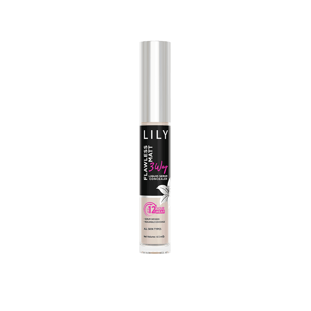 Lily Flawless Matt 3WayLiquid Serum Concealer-Light Warm