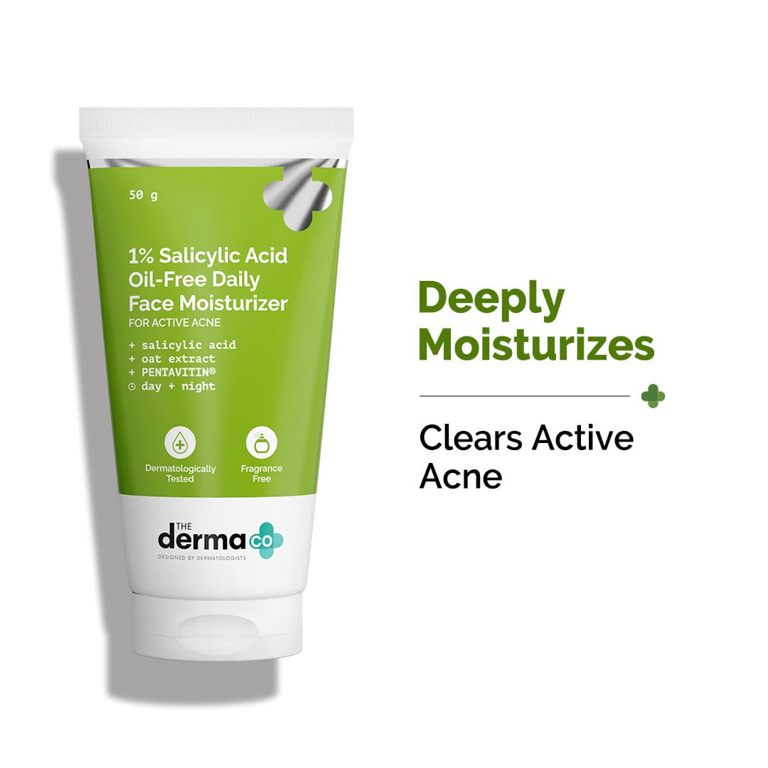 The Derma Co 1% Salicylic Acid Oil-Free Daily Face Moisturizer 50ml