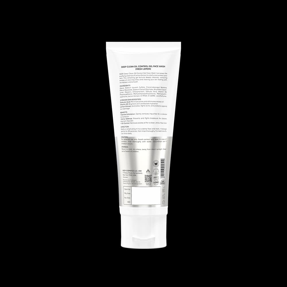 Nior Deep Clean Gel Face Wash Fresh Lemon 100ml alternate view