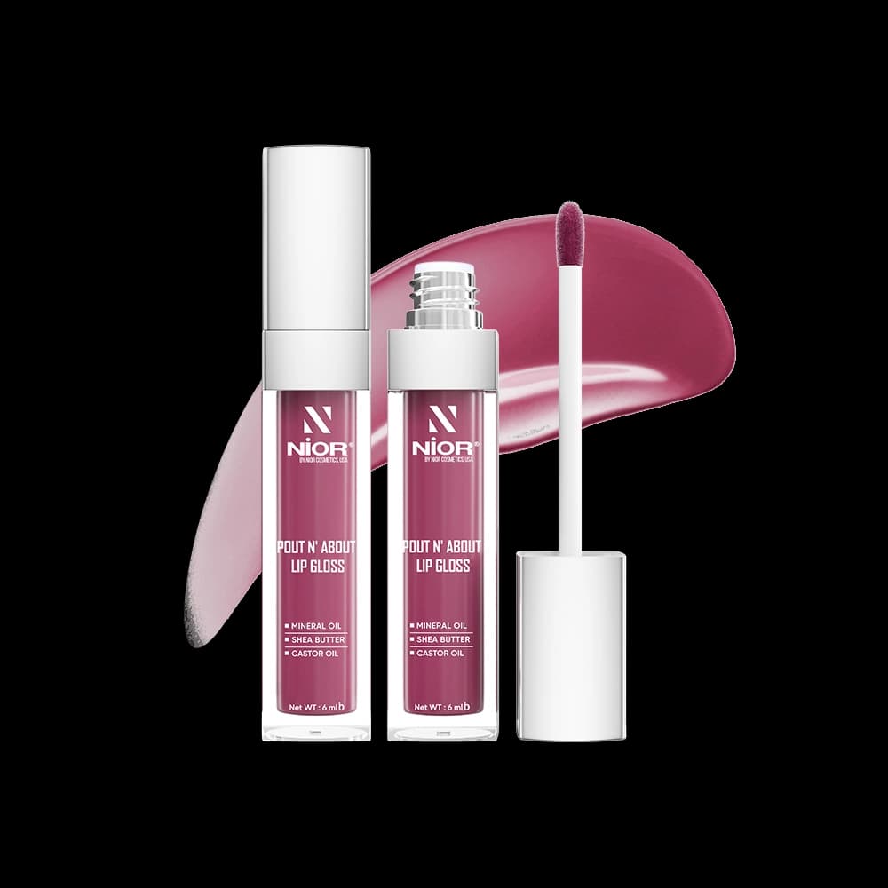 Nior Pout N About Lip Gloss – Raspberry Riot