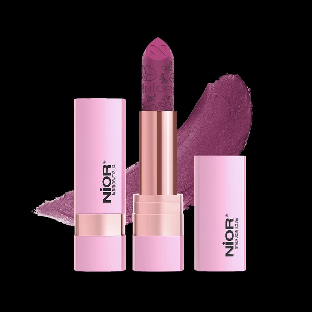 NIOR No Transfer Retro Matte Lipstick Orchid Obsession 14