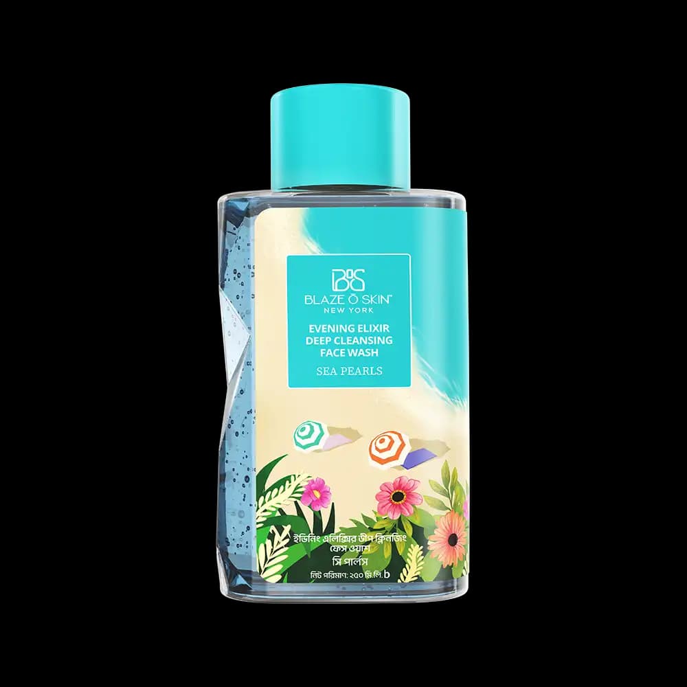 Blaze O Skin Evening Elixir Deep Cleansing Face Wash – Sea Pearl 250ml