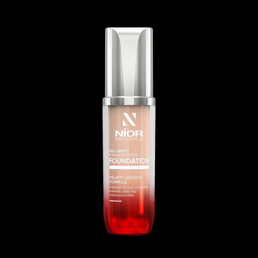 NIOR Red Carpet Flawless Matte Foundation Almond 2W Warm